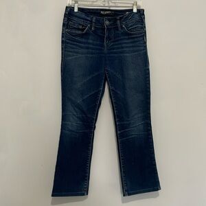 Silver Jeans Suki Mid Baby Boot Cut Altered W26 L25 Blue Pants Fluid Denim
